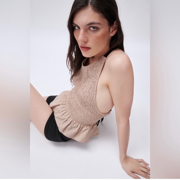 ELASTICIZED RUSTIC TOP
BEIGE - REF. 9878/087 - Picture 10 of 12